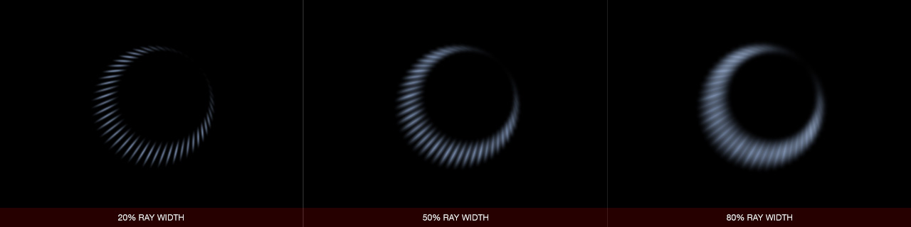 Ultraflares Hoop Object Ray Width