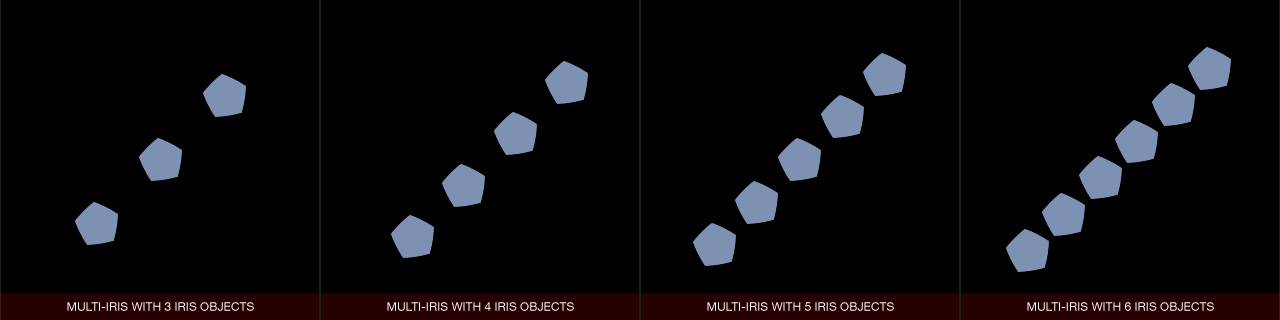 Ultraflares Multi-Iris Objects