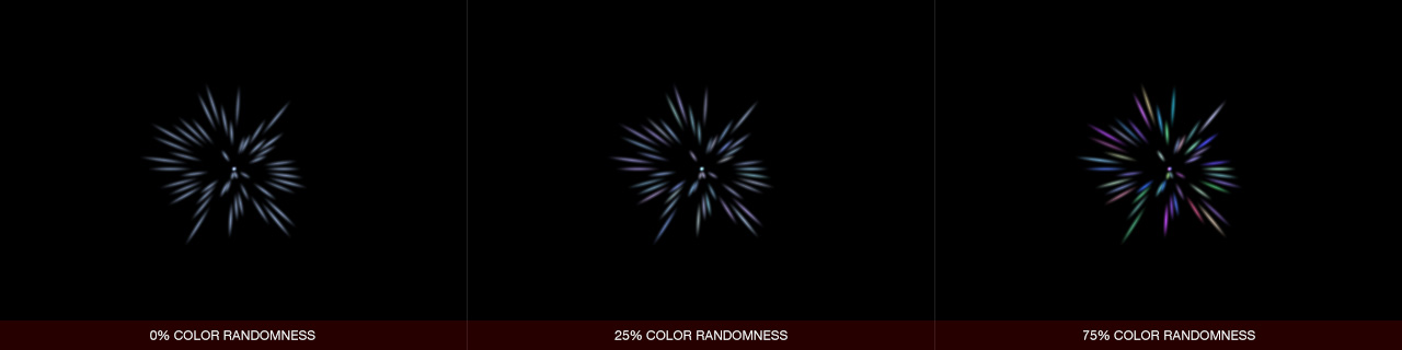 Ultraflares Sparkle Object Color Randomness