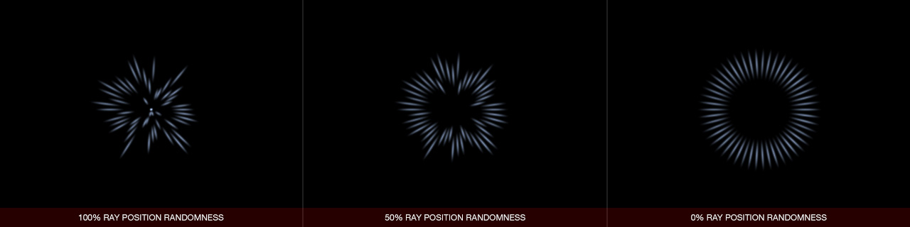 Ultraflares Sparkle Object Ray Position Randomness