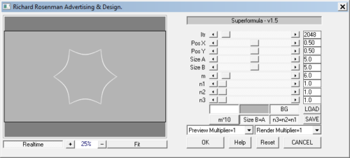 Superformula - Advanced Superformula Photoshop Plugin